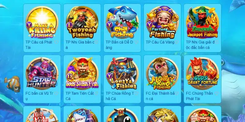 Bắn cá trực tuyến 8KBet với kho game đa dạng